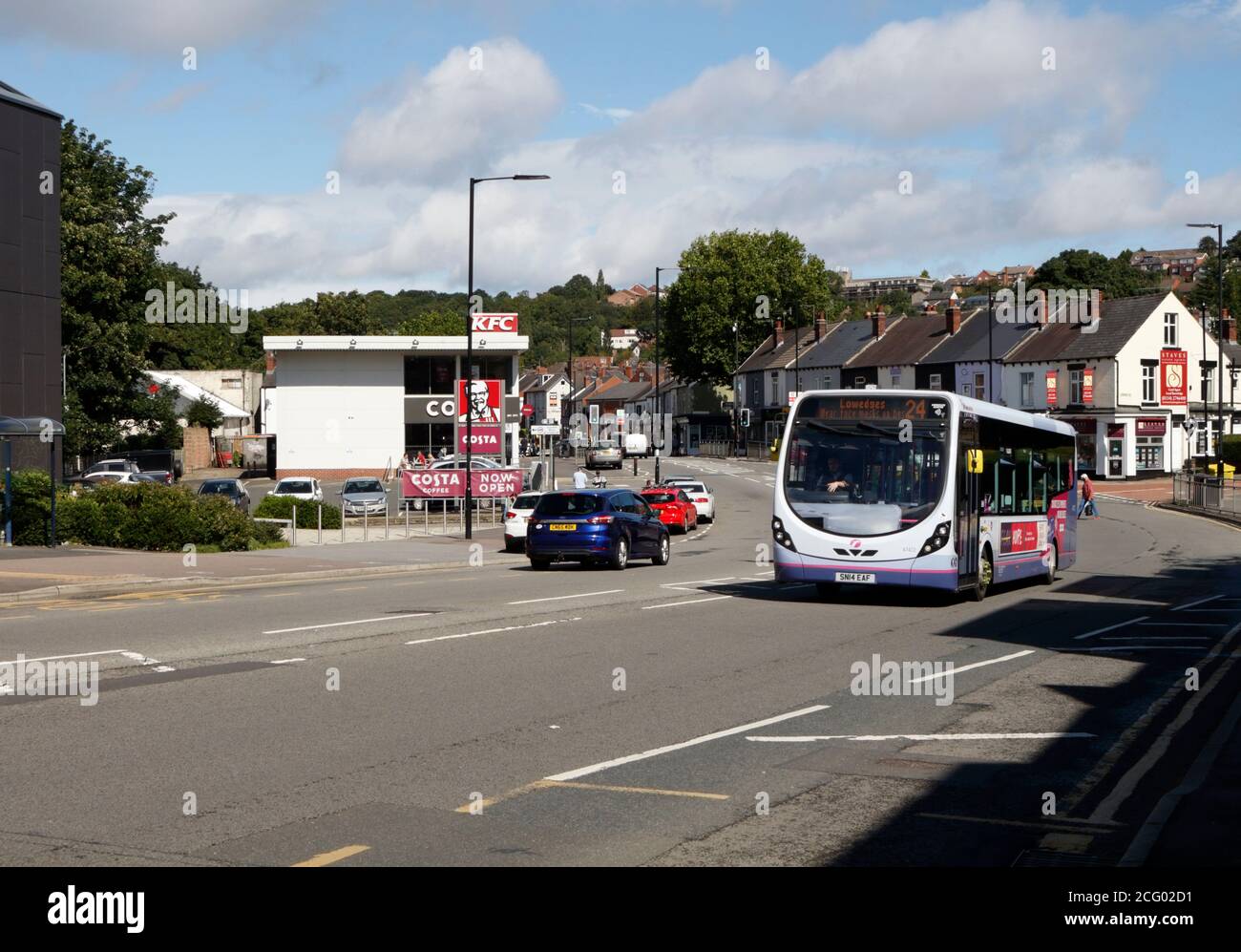 Chesterfield road, Woodseats, Sheffield England UK, suburban street