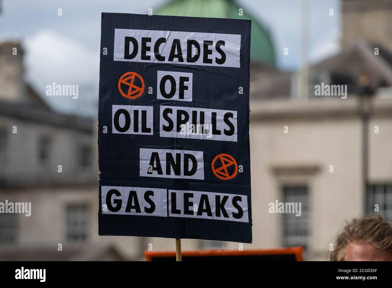 London, UK. 8th Sep, 2020. XR rebellion protest, Whitehall London UK Credit: Ian Davidson/Alamy Live News Stock Photo
