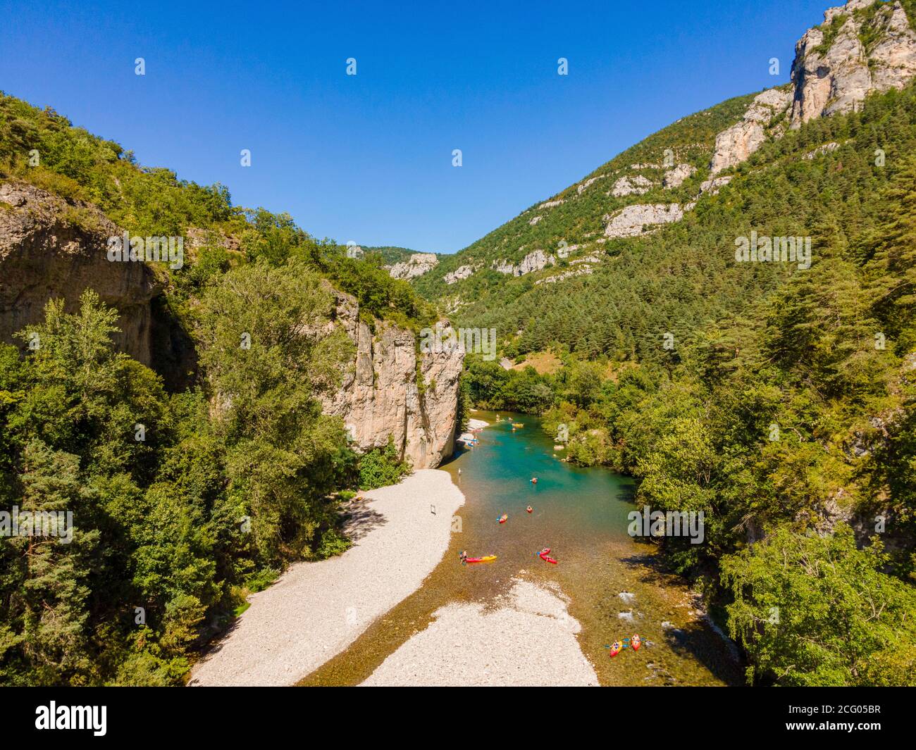 France Lozere Les Causses And Les Cevennes The Gorges Du Tarn Listed As World Heritage By Unesco Surroundings Of La Malene Place Called La Croze Stock Photo Alamy
