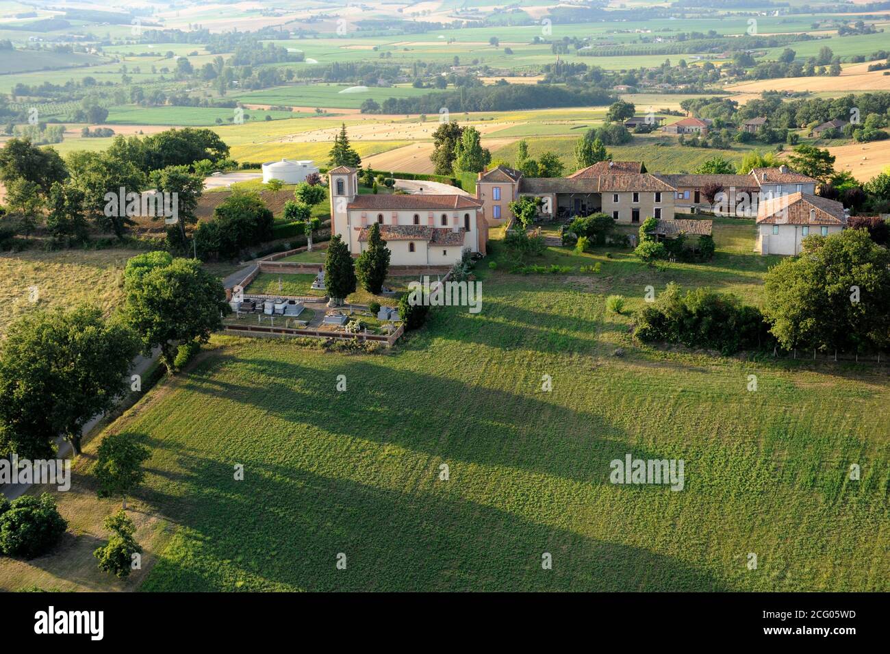France, Haute-Garonne, Around Mirambeau (aerial view) Stock Photo