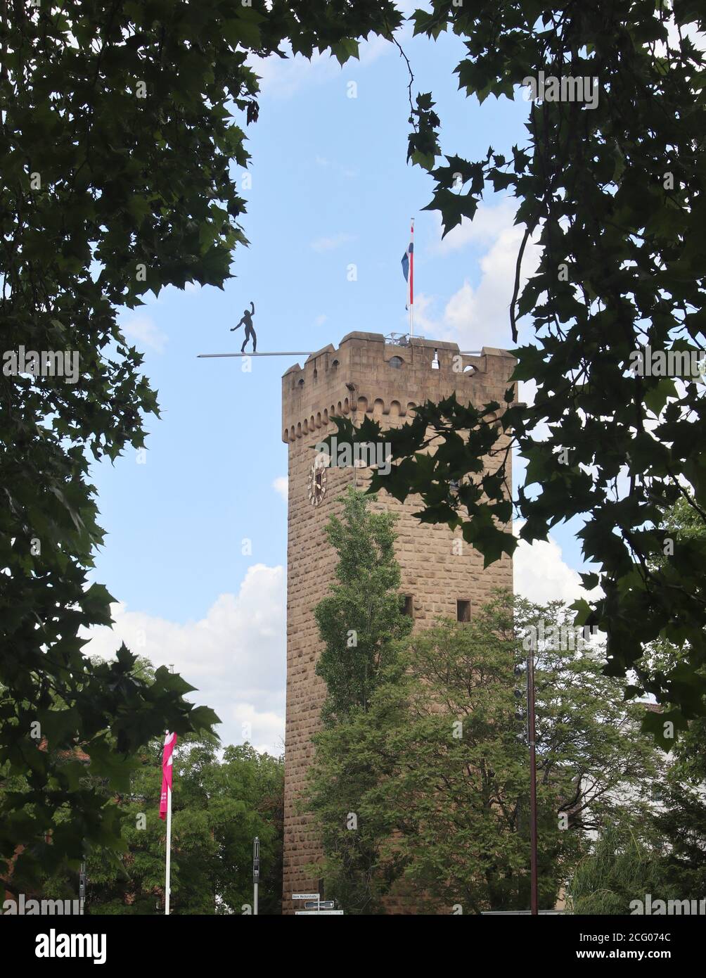 The historical God Tower, Götzenturm, in Heilbronn, Baden-Württemberg, Germany, Europe Stock Photo
