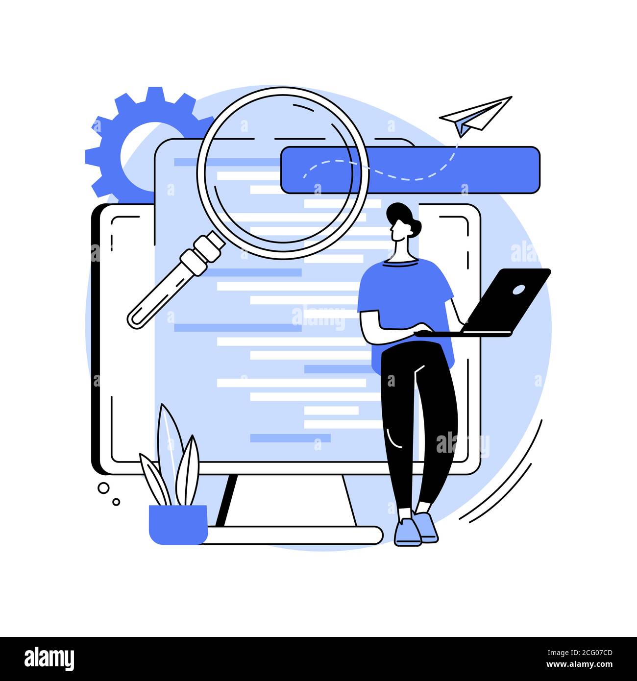 HTML5 website development abstract concept vector illustration Stock ...