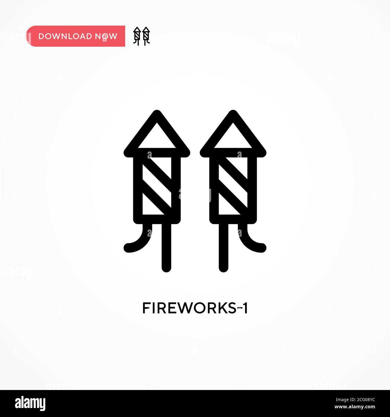 Fireworks-1 Simple vector icon. Modern, simple flat vector illustration ...