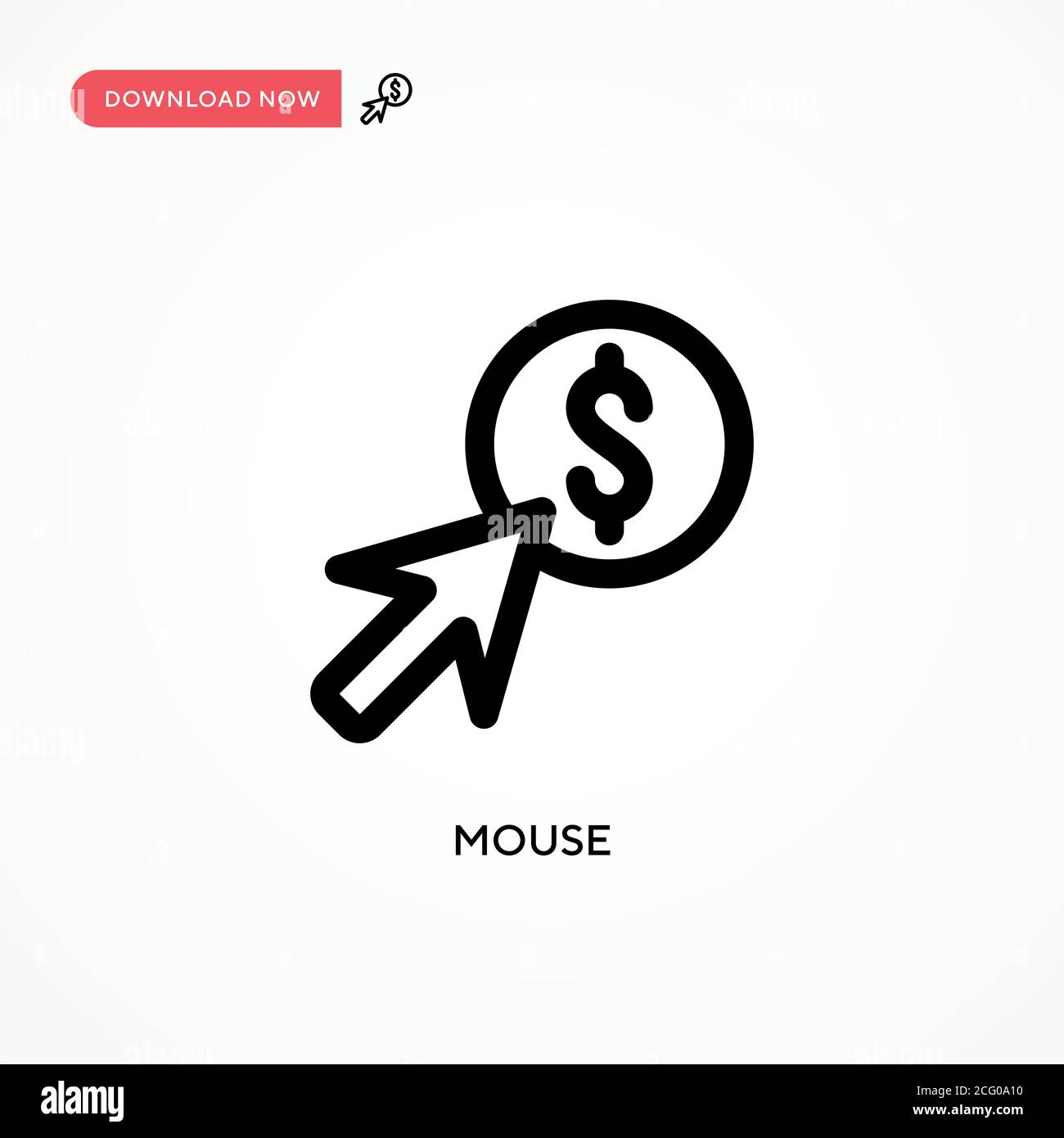 Mouse Simple vector icon. Modern, simple flat vector illustration for ...