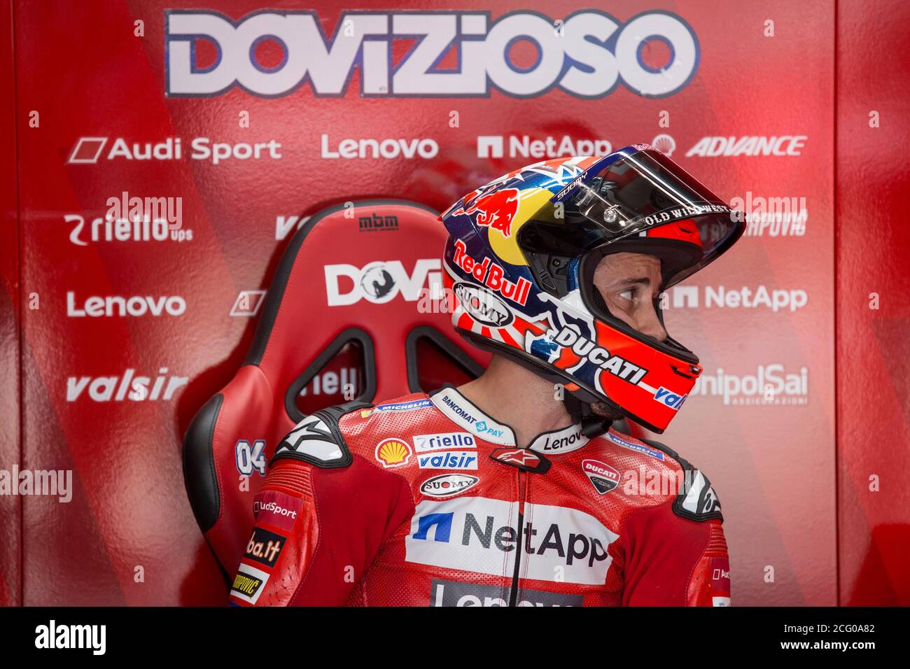 In this Illustration. Model of the motorcyclist of the MotoGP world  championship Andrea Dovizioso who rides in the Ducati team. Italy, 20 Mar,  2023. (photo by Vincenzo Izzo/Sipa USA Stock Photo - Alamy