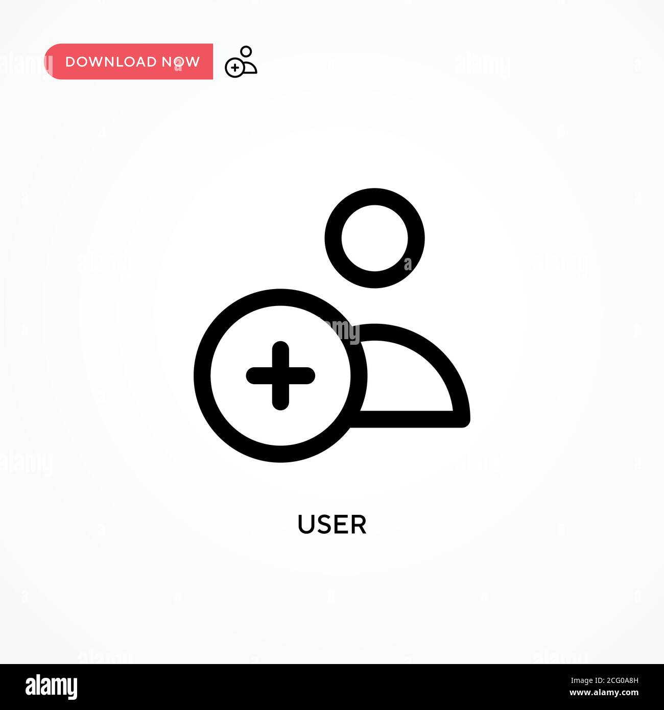 User Simple vector icon. Modern, simple flat vector illustration for ...