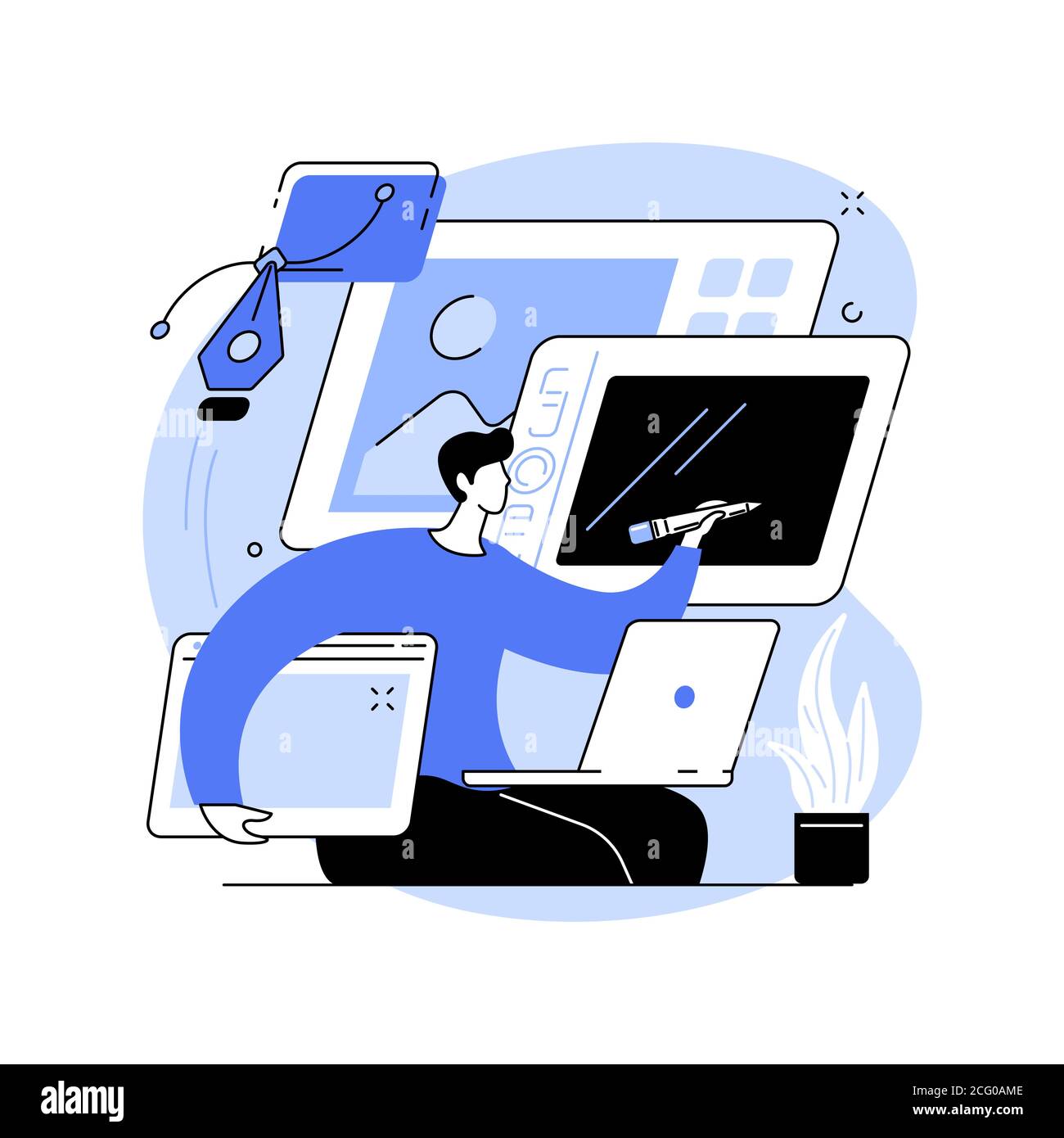 Graphic design abstract concept vector illustration Stock Vector Image ...