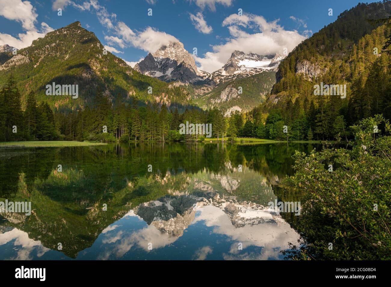 Schiederweiher (Hinterstode, Austria) on a sunny day in spring Stock Photo