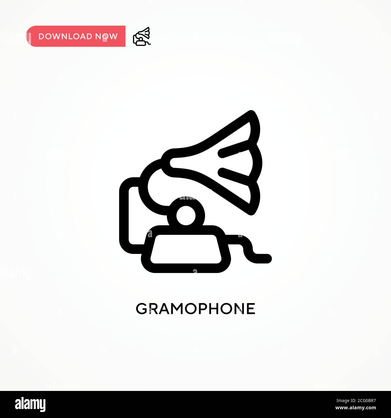 Gramophone Simple vector icon. Modern, simple flat vector illustration ...