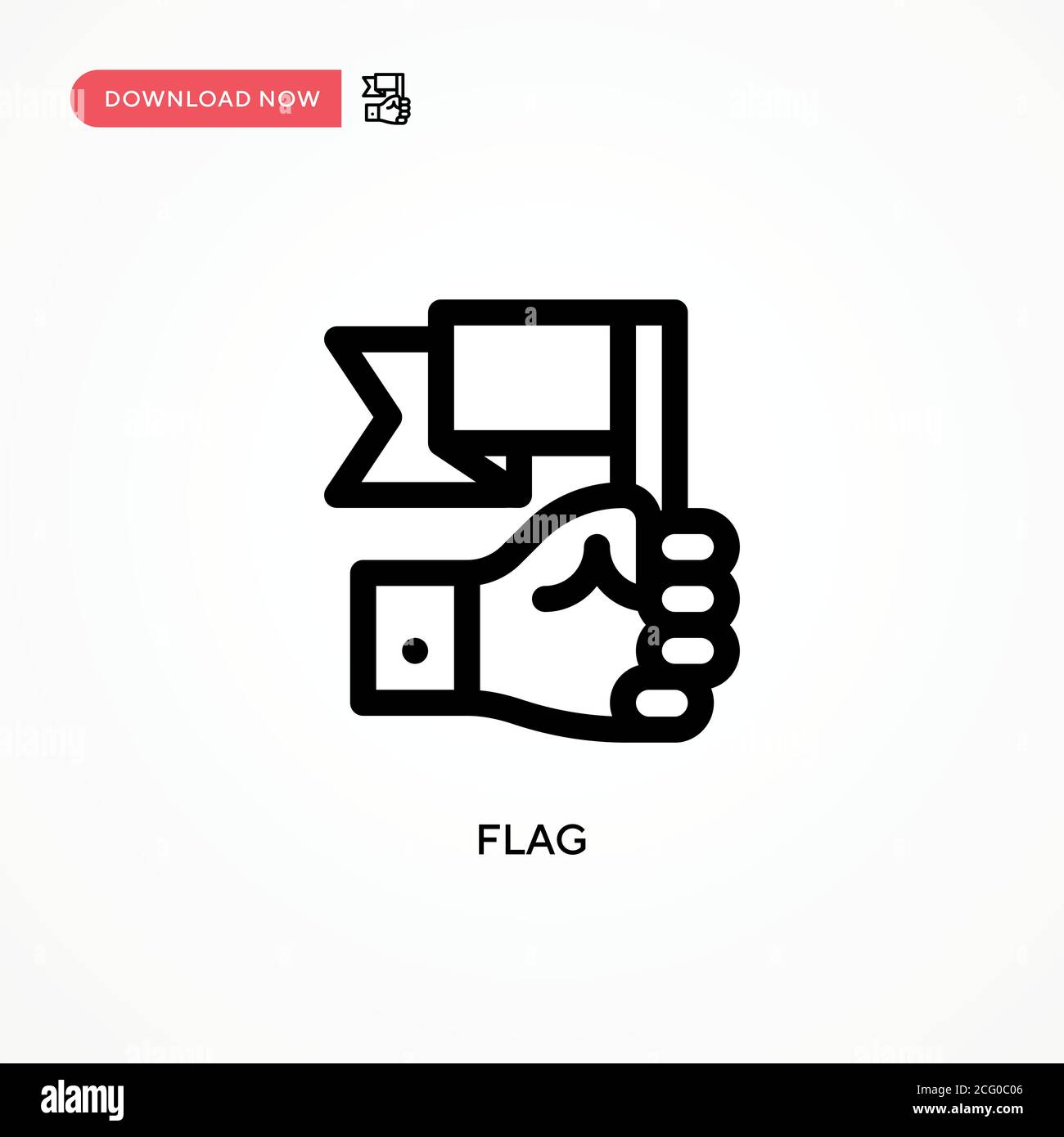 Flag Simple vector icon. Modern, simple flat vector illustration for ...