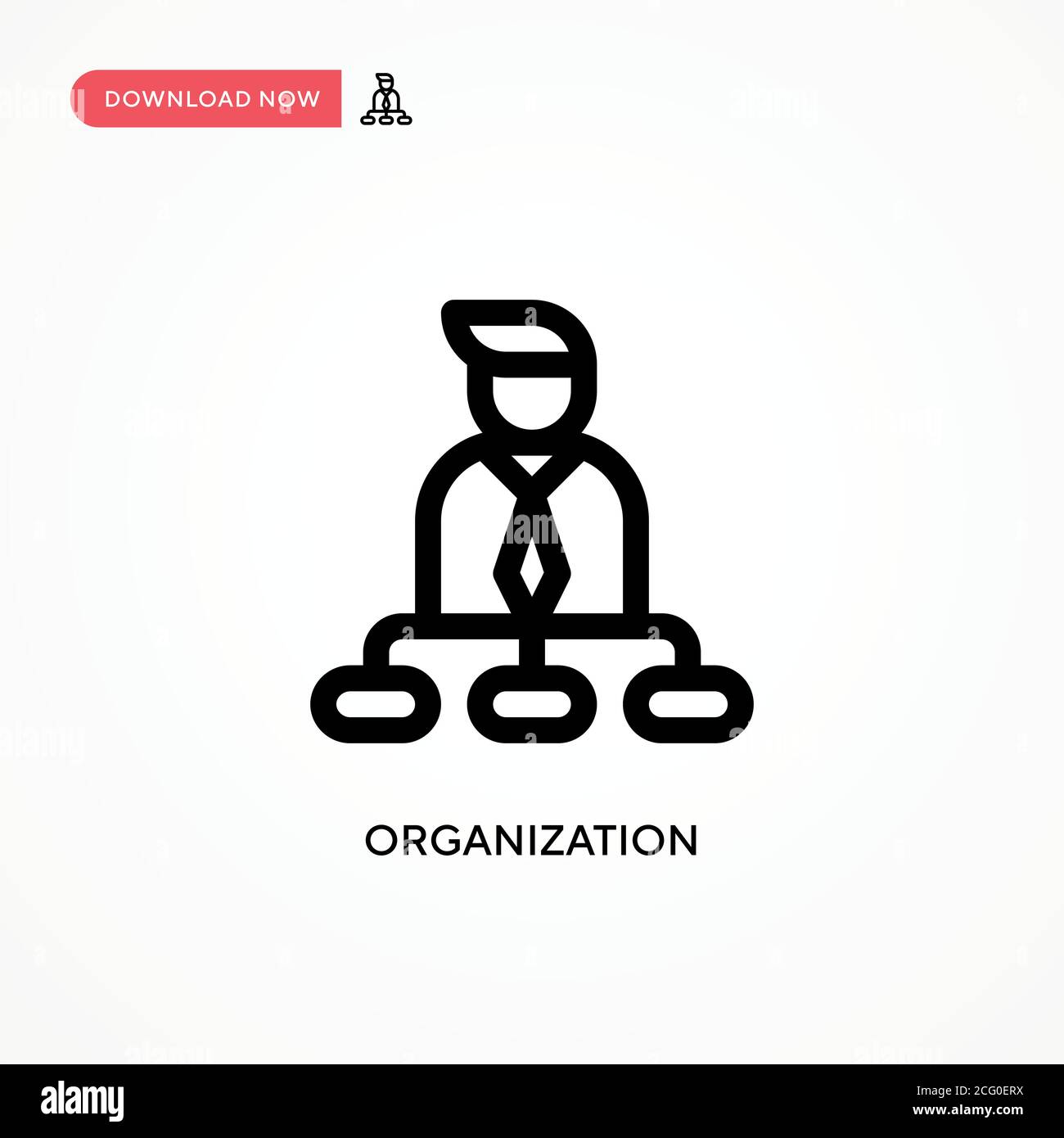 Organization Simple vector icon. Modern, simple flat vector ...