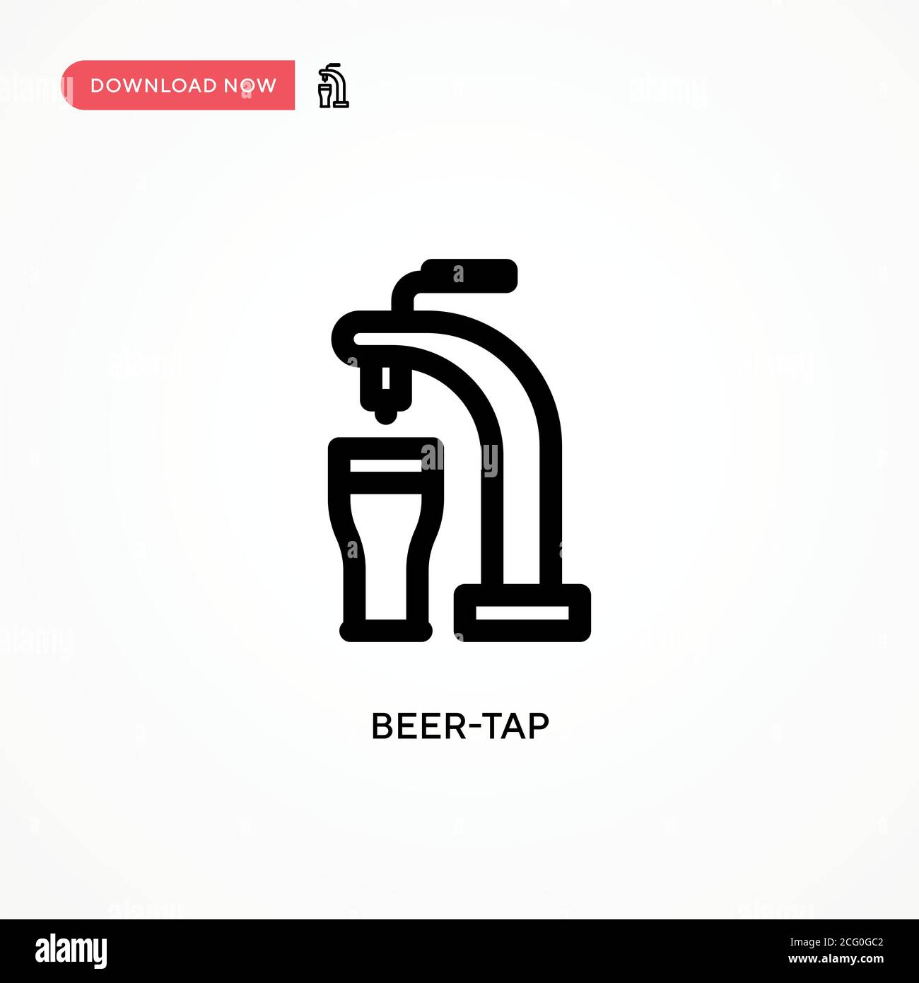 Beer Tap Simple Vector Icon Modern Simple Flat Vector Illustration For Web Site Or Mobile App Stock Vector Image Art Alamy