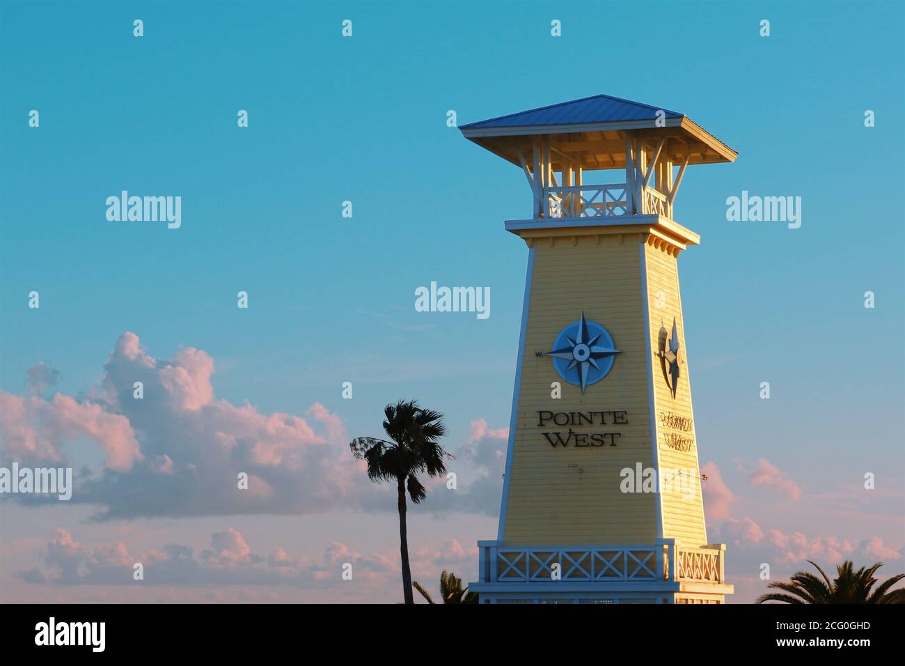 Pointe West on Galveston Island, Gulf Coast, Texas, USA. Stock Photo