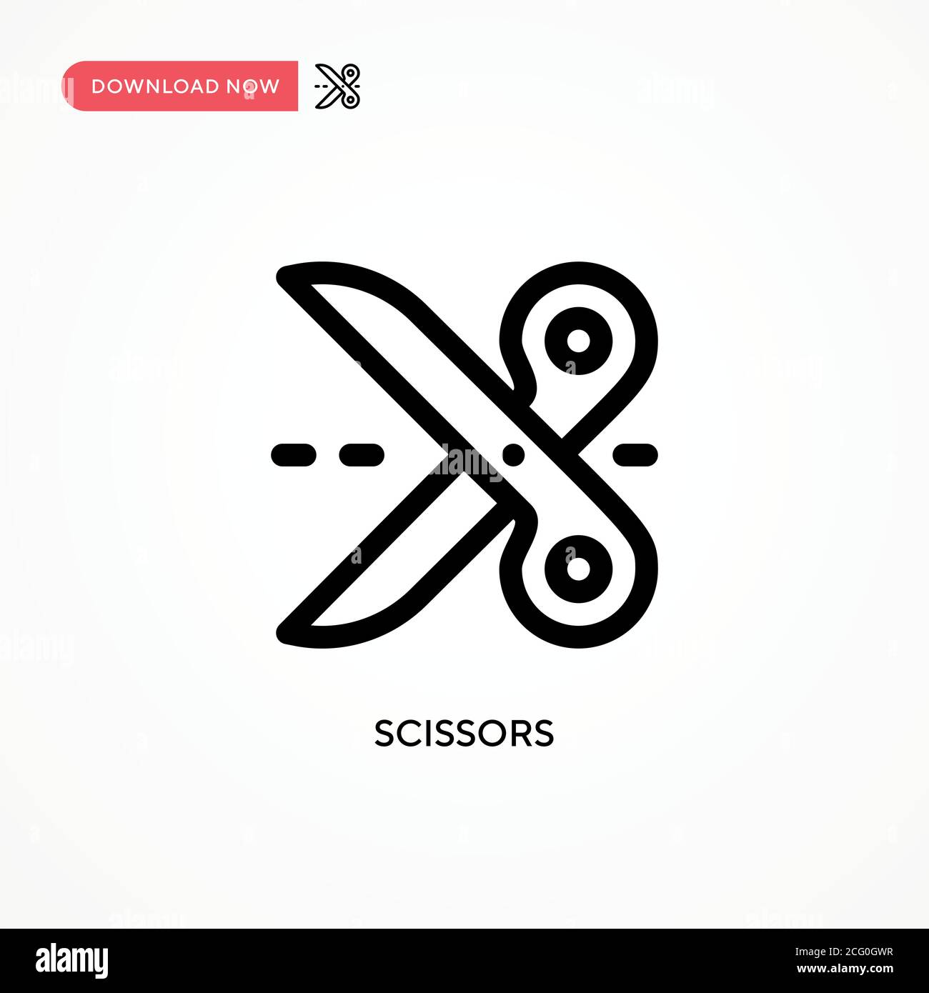 Scissors Simple vector icon. Modern, simple flat vector illustration ...