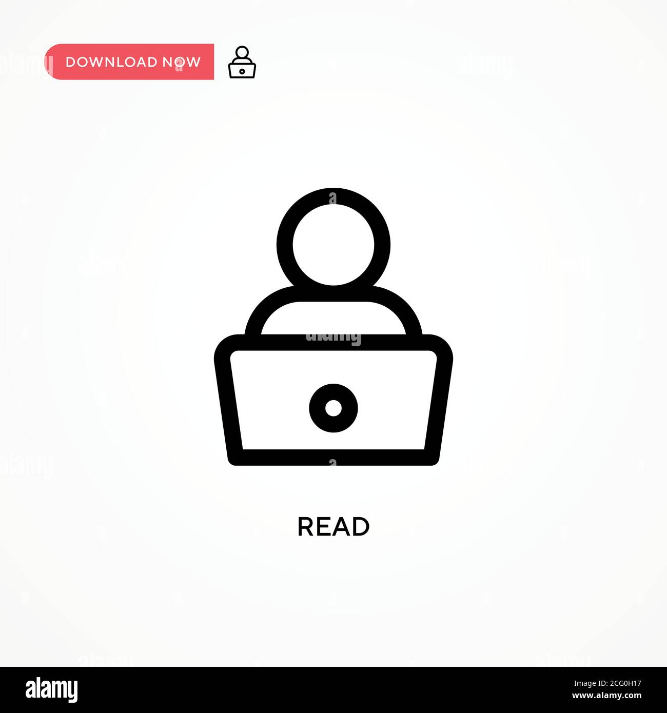 Read Simple vector icon. Modern, simple flat vector illustration for ...