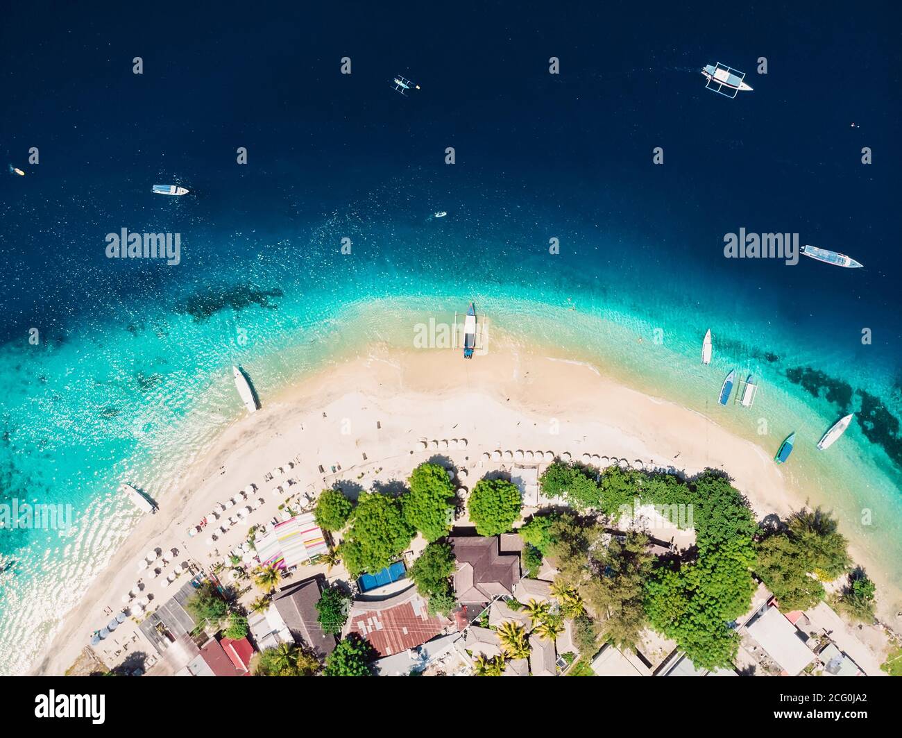 Aerial view white beach crystal hi-res stock photography and images - Alamy