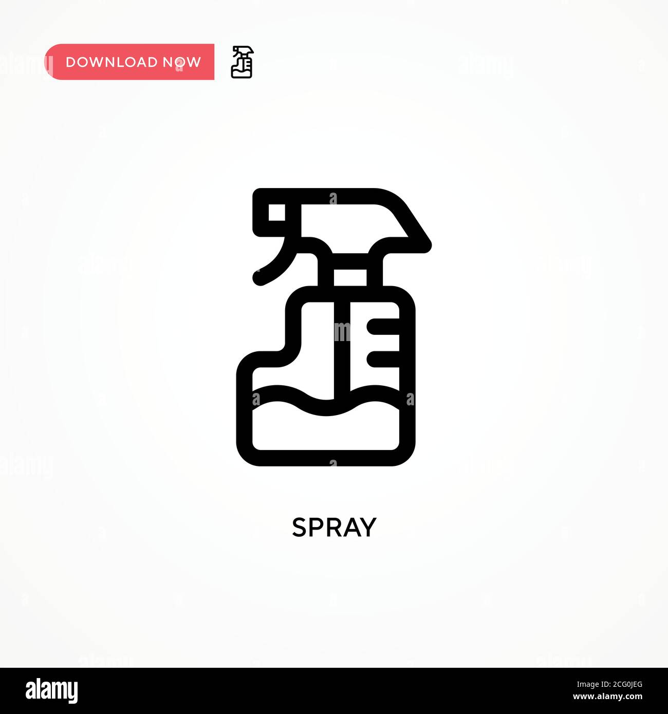 Spray Simple vector icon. Modern, simple flat vector illustration for ...