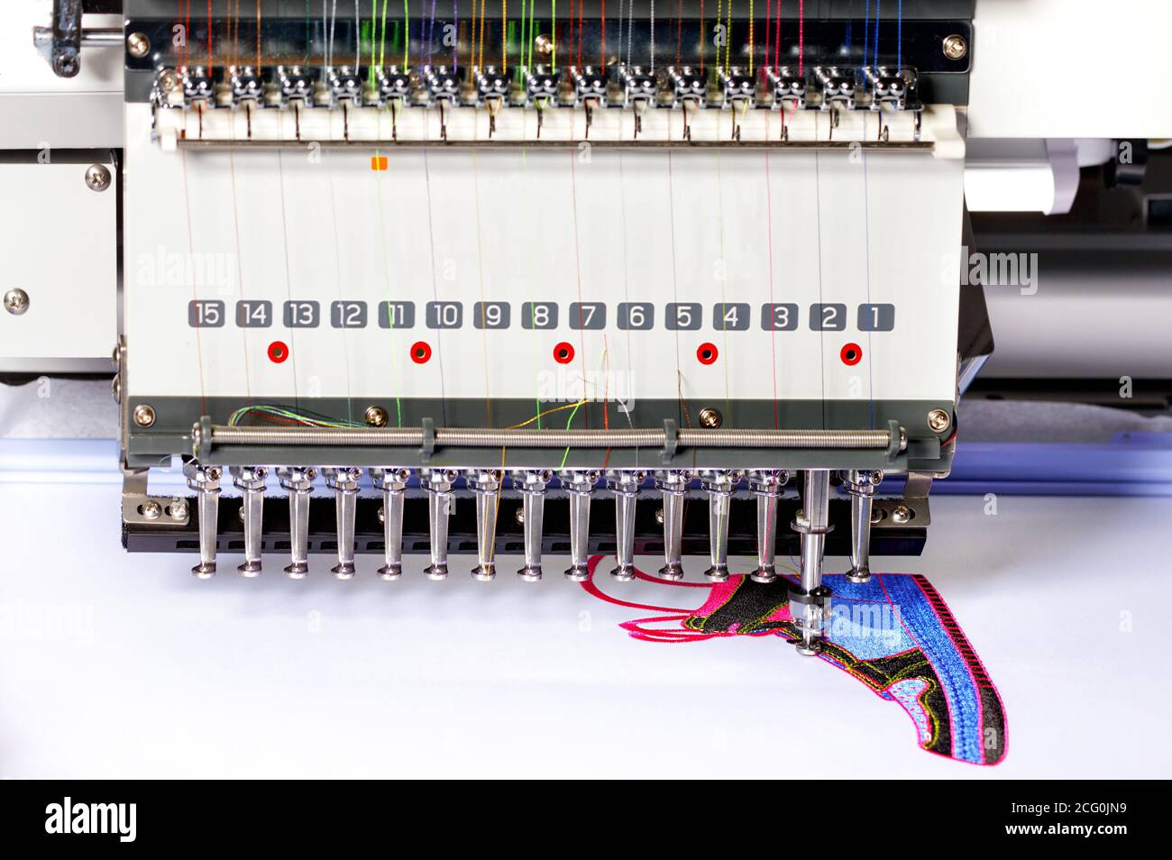 Modern professional embroidery machine for embroidery on various ...