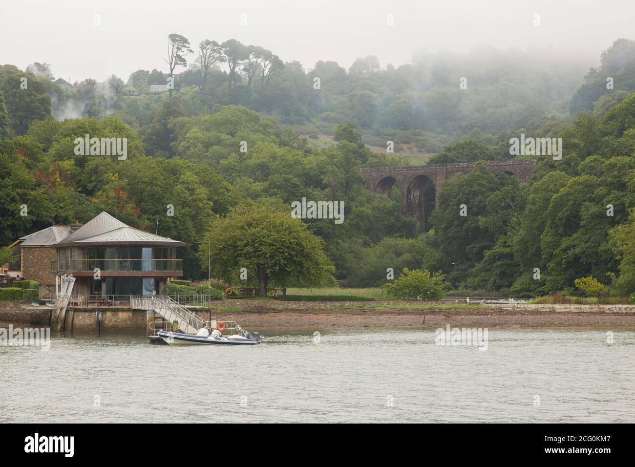 Maypool Boat House on the river Dart, Dartmouth, Devon, England, United