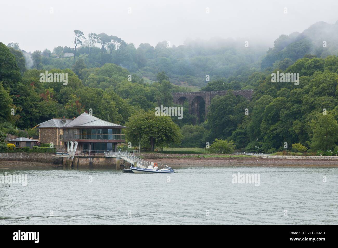Maypool Boat House on the river Dart, Dartmouth, Devon, England, United
