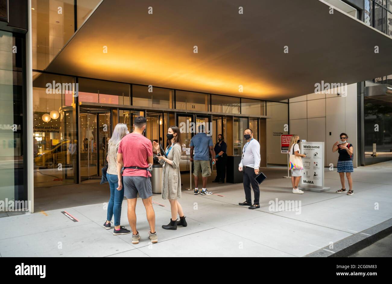Moma New York Entrance High Resolution Stock Photography and