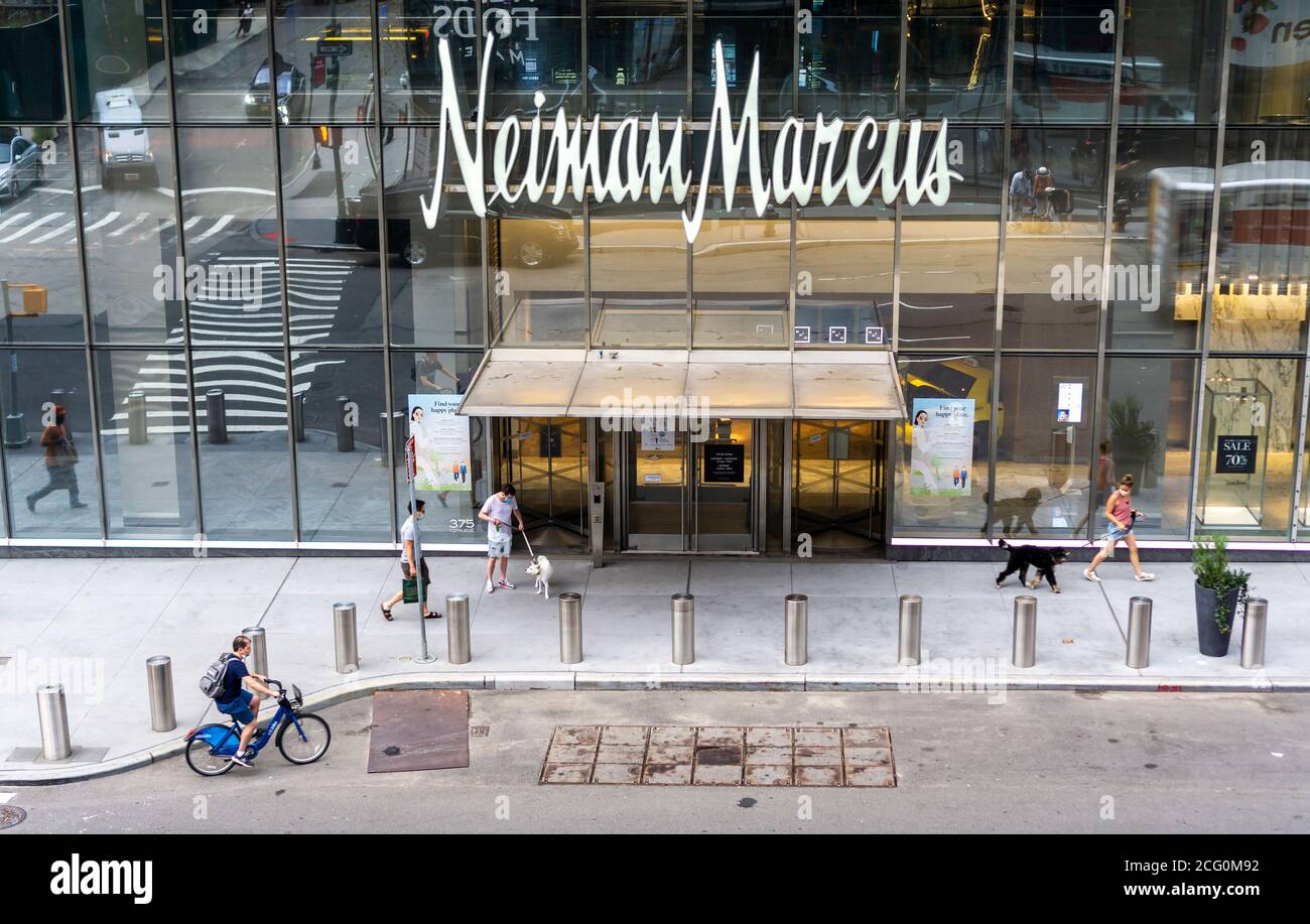 The closing Neiman Marcus store in Hudson Yards in New York on Friday, August 28, 2020. In