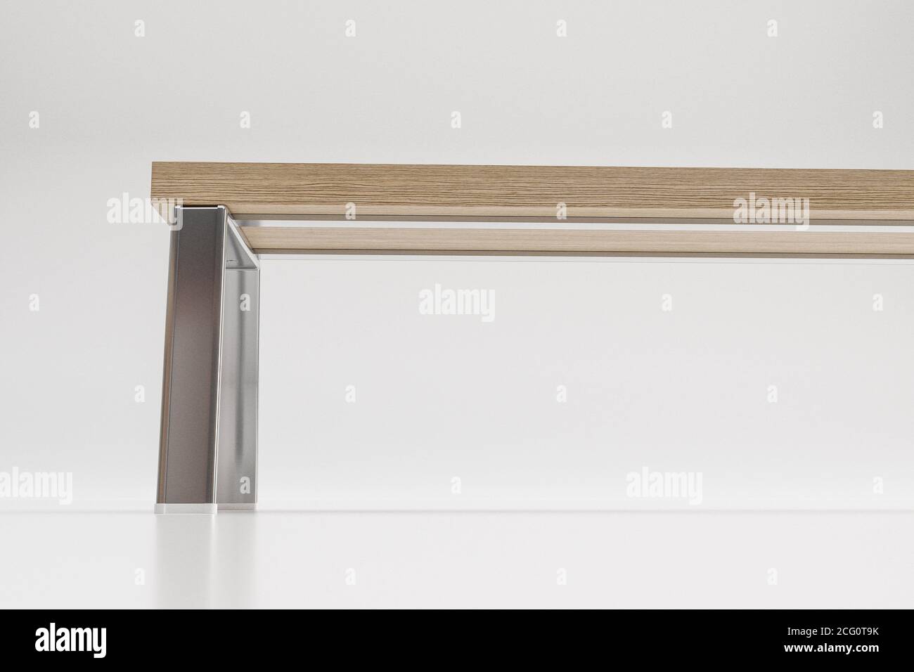 wooden bench isolated on white background 3d illustration Stock Photo ...