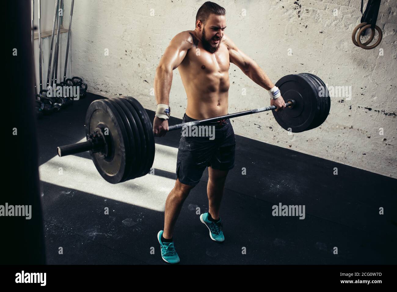 Male bodybuilder rear full hi-res stock photography and images - Alamy