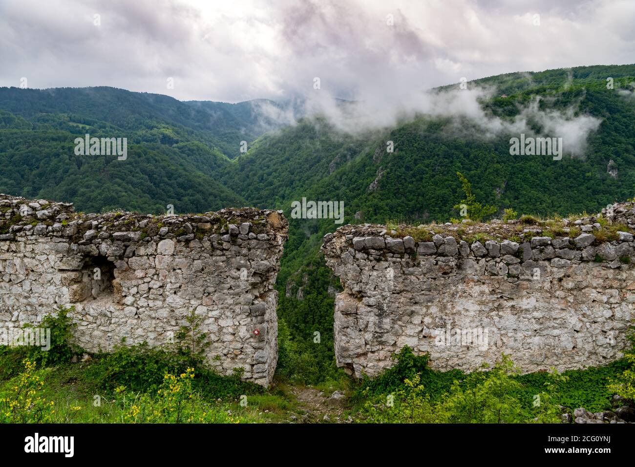 Solotnik fort was built in Middle Ages XIII century on Tara mountain to ...