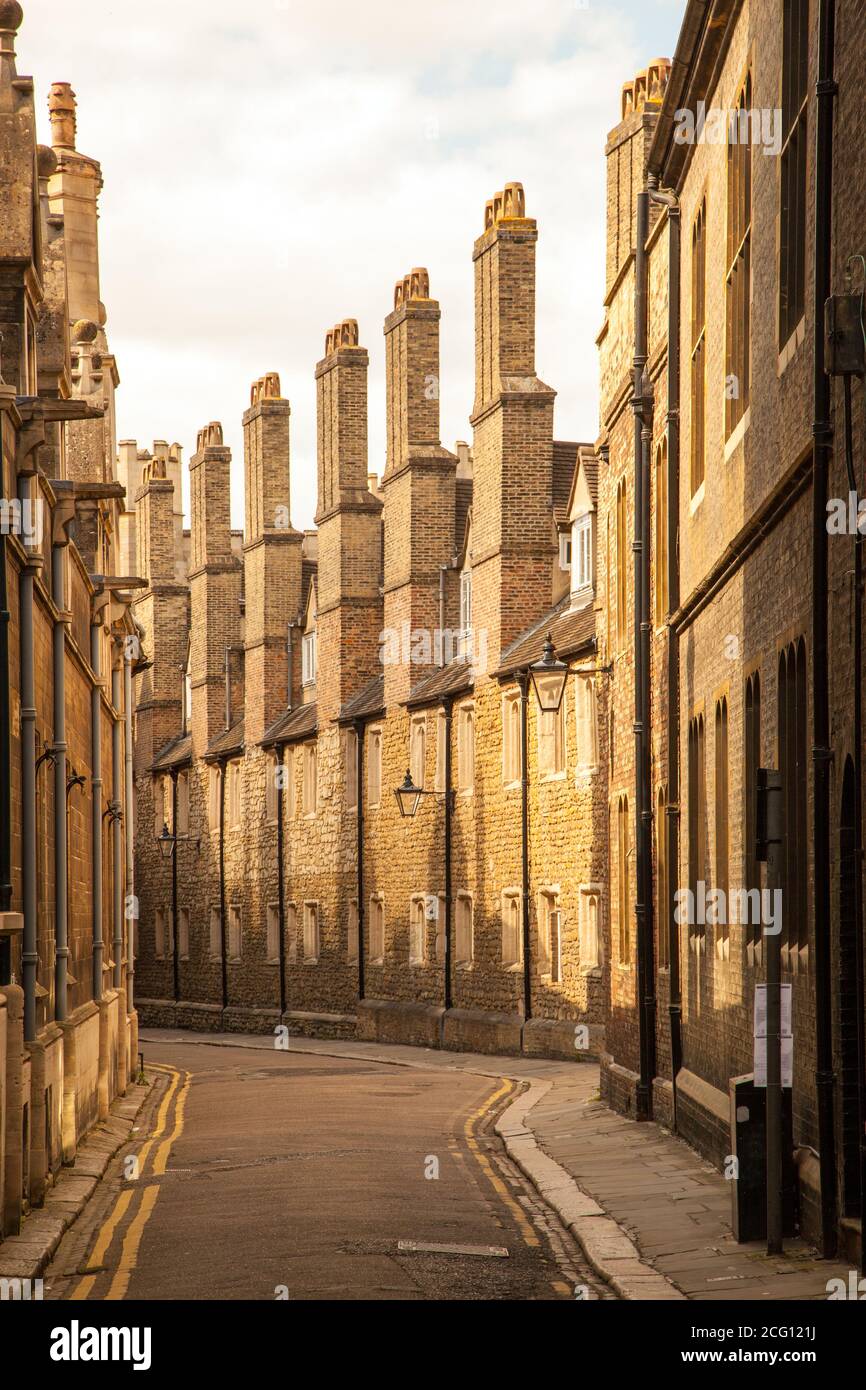 Historic Trinity Lane in the Cambridgeshire university town of Cambridge England Stock Photo