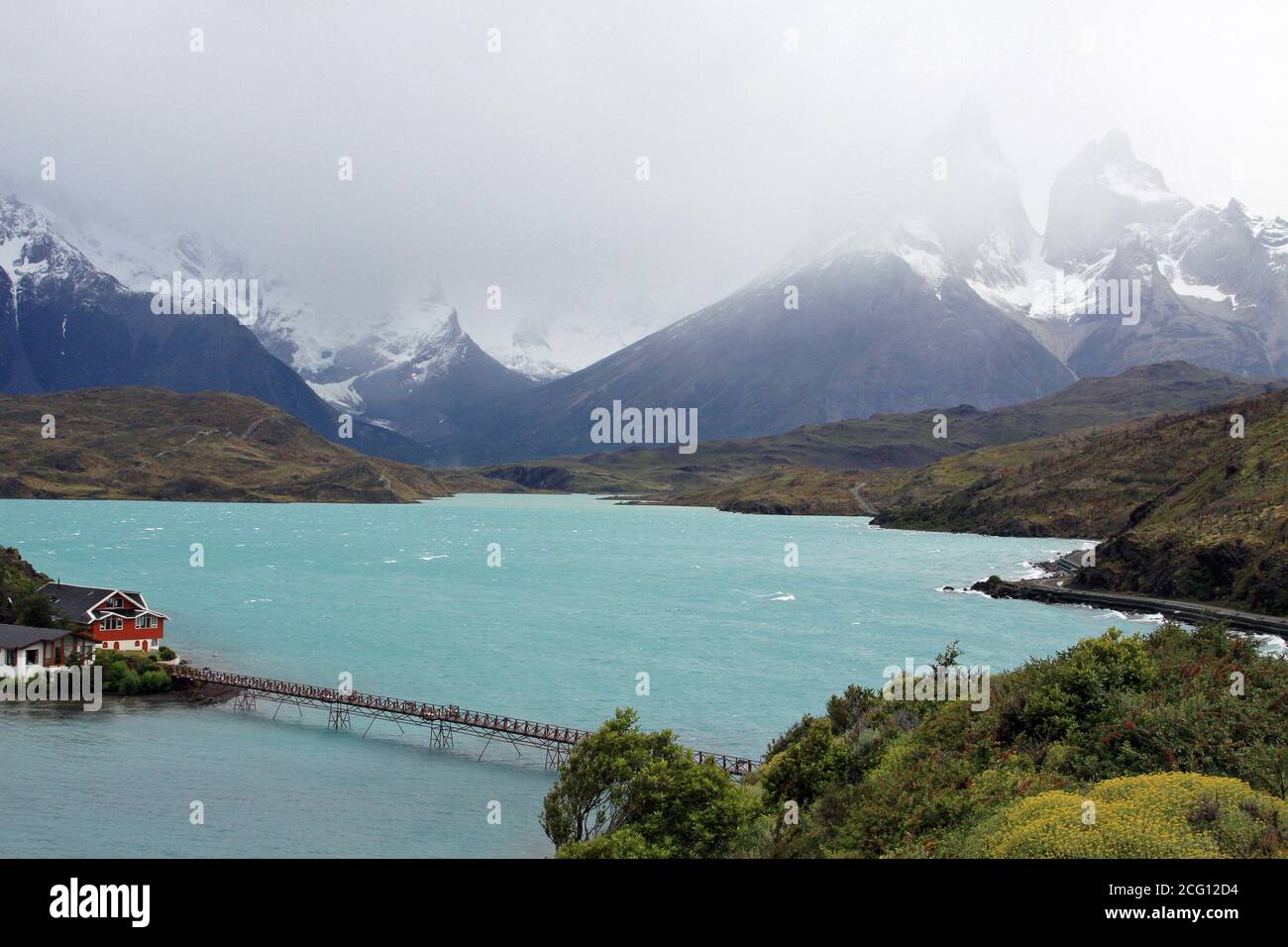 Glacial Lake, Torres del Paine National Park, Chile Stock Photo