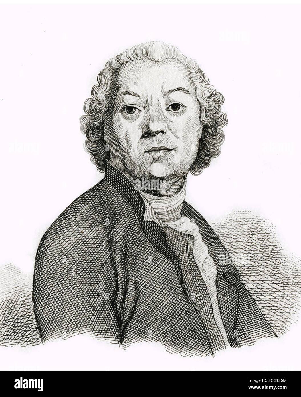 CHRISTOPH GLUCK (1714-1787)  Bohemian classical composer of French and Italian operas. Stock Photo