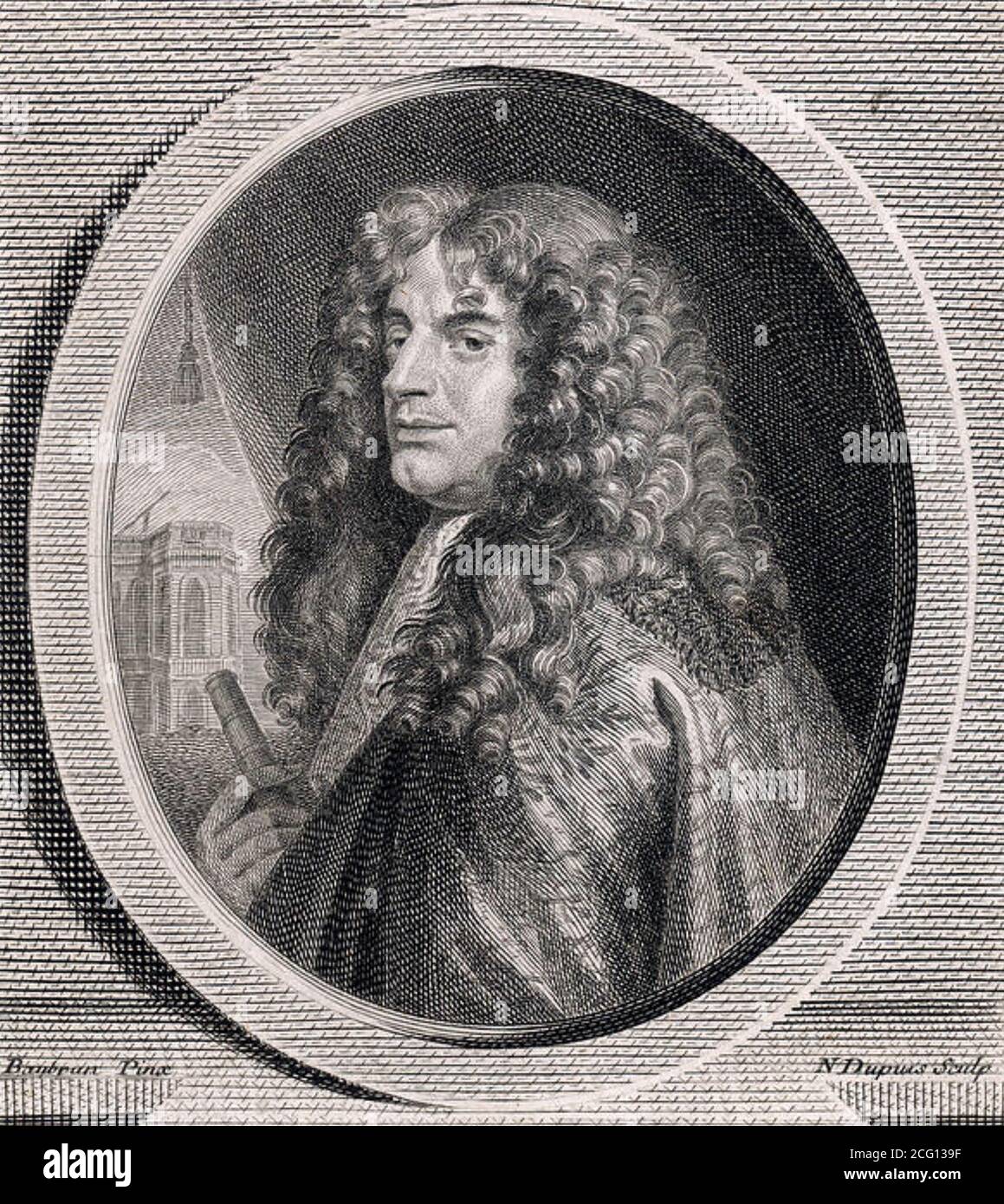 GIOVANNI CASSINI (1625-1712) Italian mathematician, astronomer and engineer Stock Photo