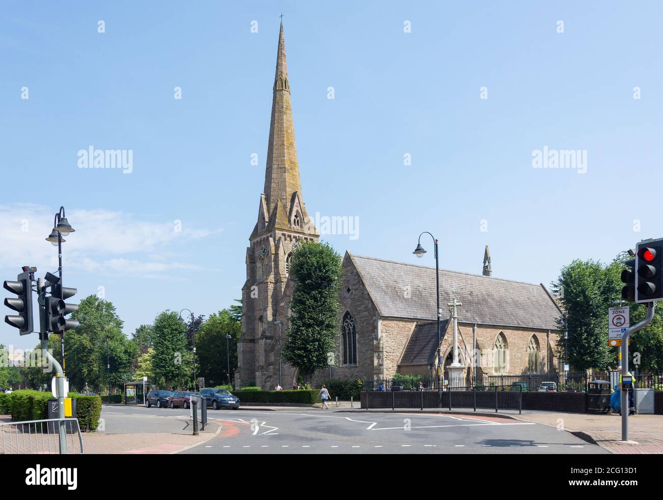 St Stephen's Church, Church Green, Redditch, Worcestershire, England, United Kingdom Stock Photo