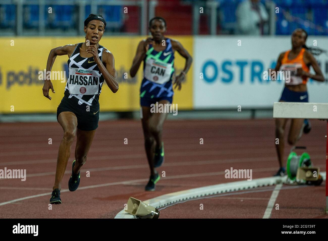 Ostrava, Czech Republic. 08th Sep, 2020. Ethiopian-born Dutch runner  Athlete Sifan Hassan (represents Netherlands) won the women´s race 5000m  during the Golden Spike Ostrava athletics IAAF World Challenge event, on  September 8