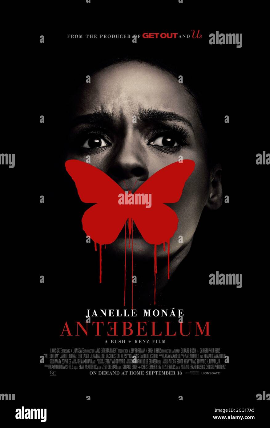 ANTEBELLUM, US poster, Janelle Monae, 2020. © Lionsgate / Courtesy