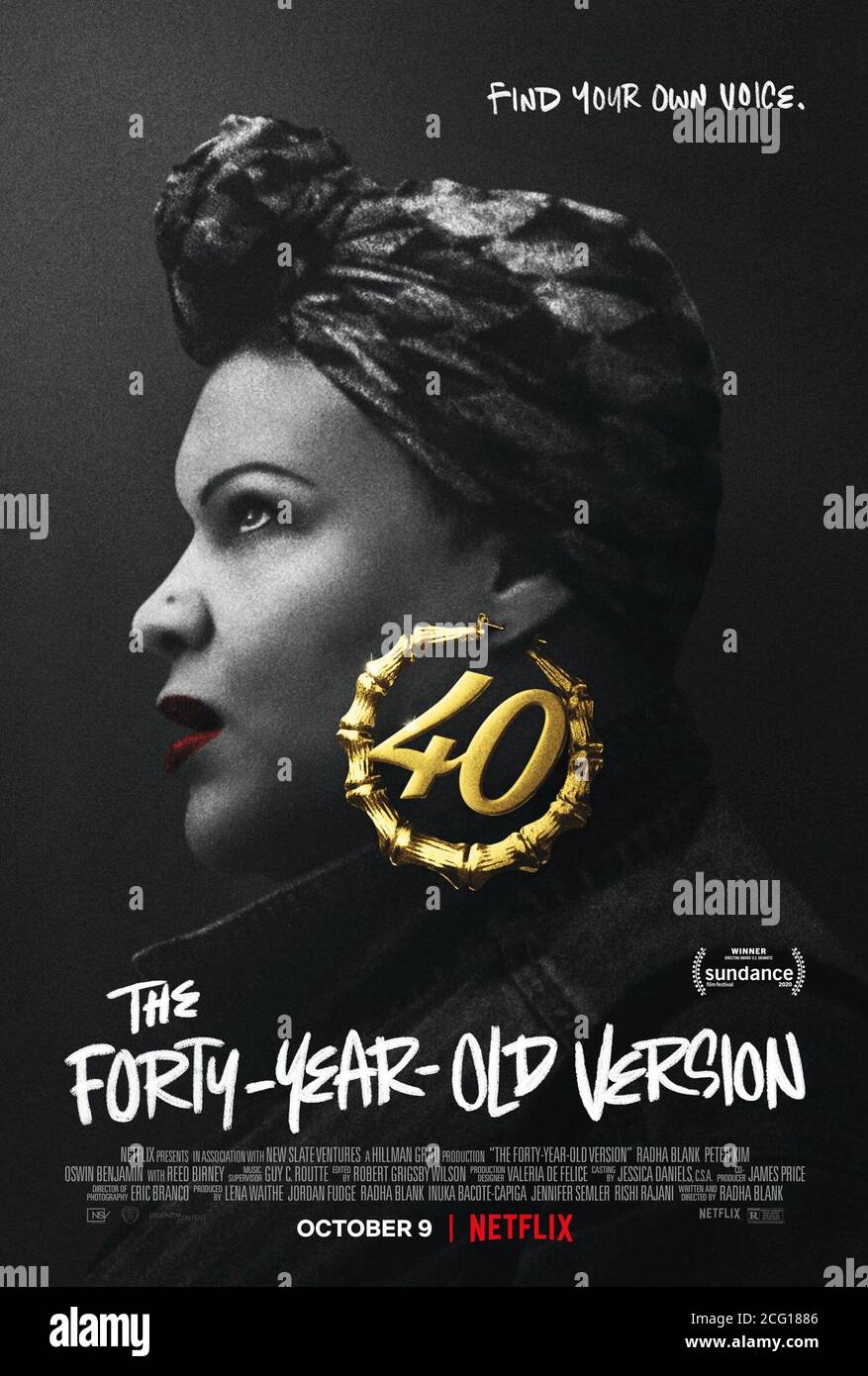 THE FORTYYEAROLD VERSION, US poster, Radha Blank, 2020. © Netflix