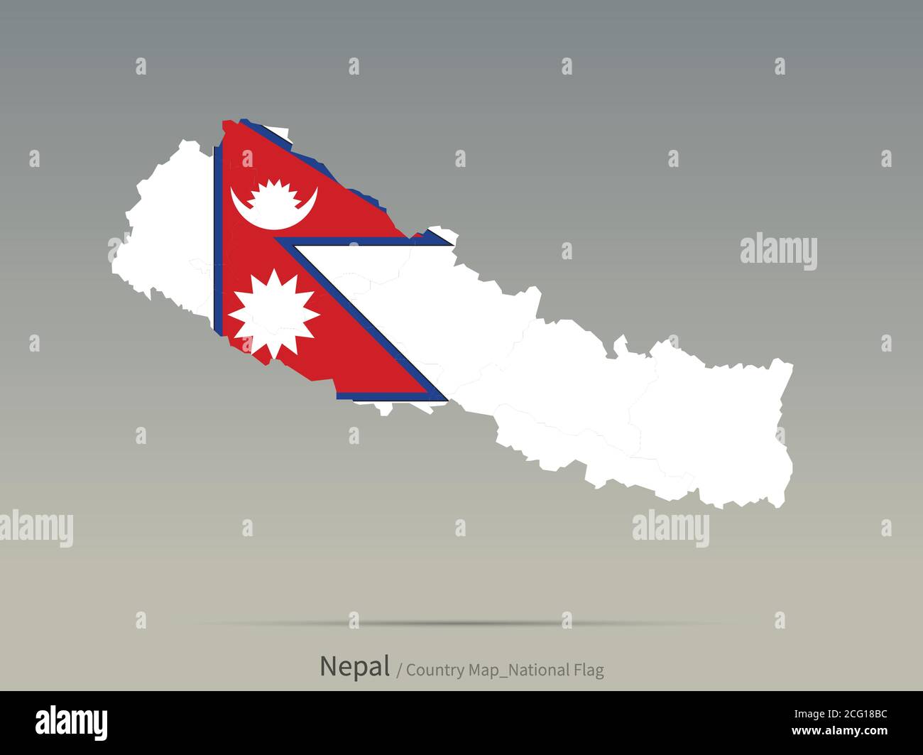 Nepal flag Stock Vector Images Alamy