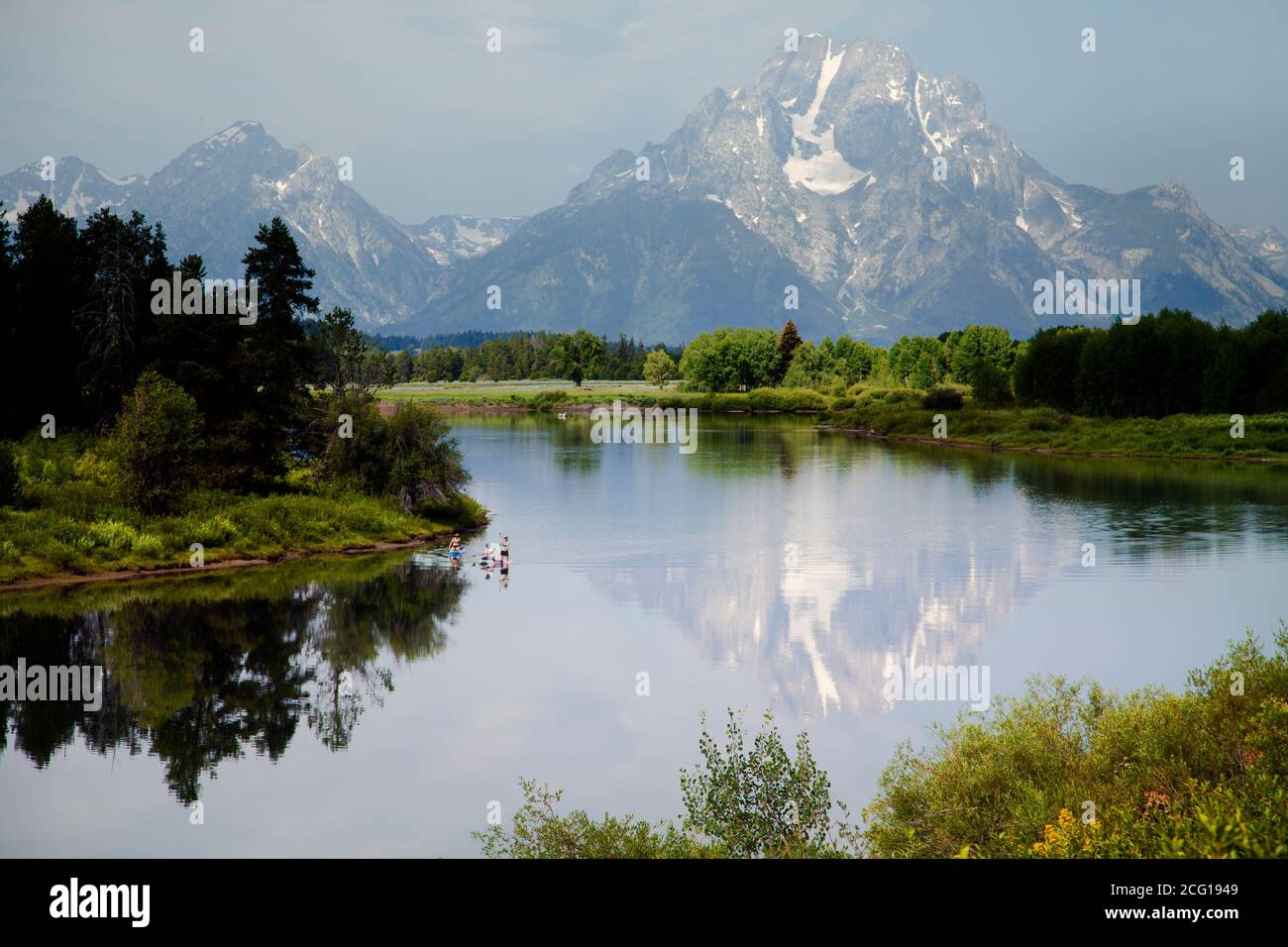 Grand Teton, Wyoming famous photo spot Stock Photo Alamy