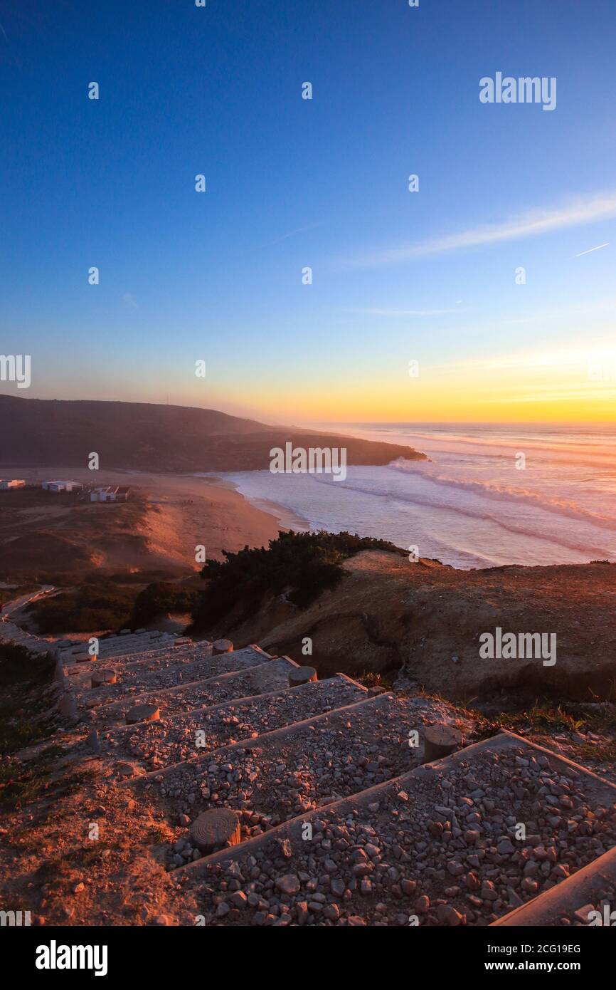 Beautiful beach sunset panorama hi-res stock photography and images - Alamy