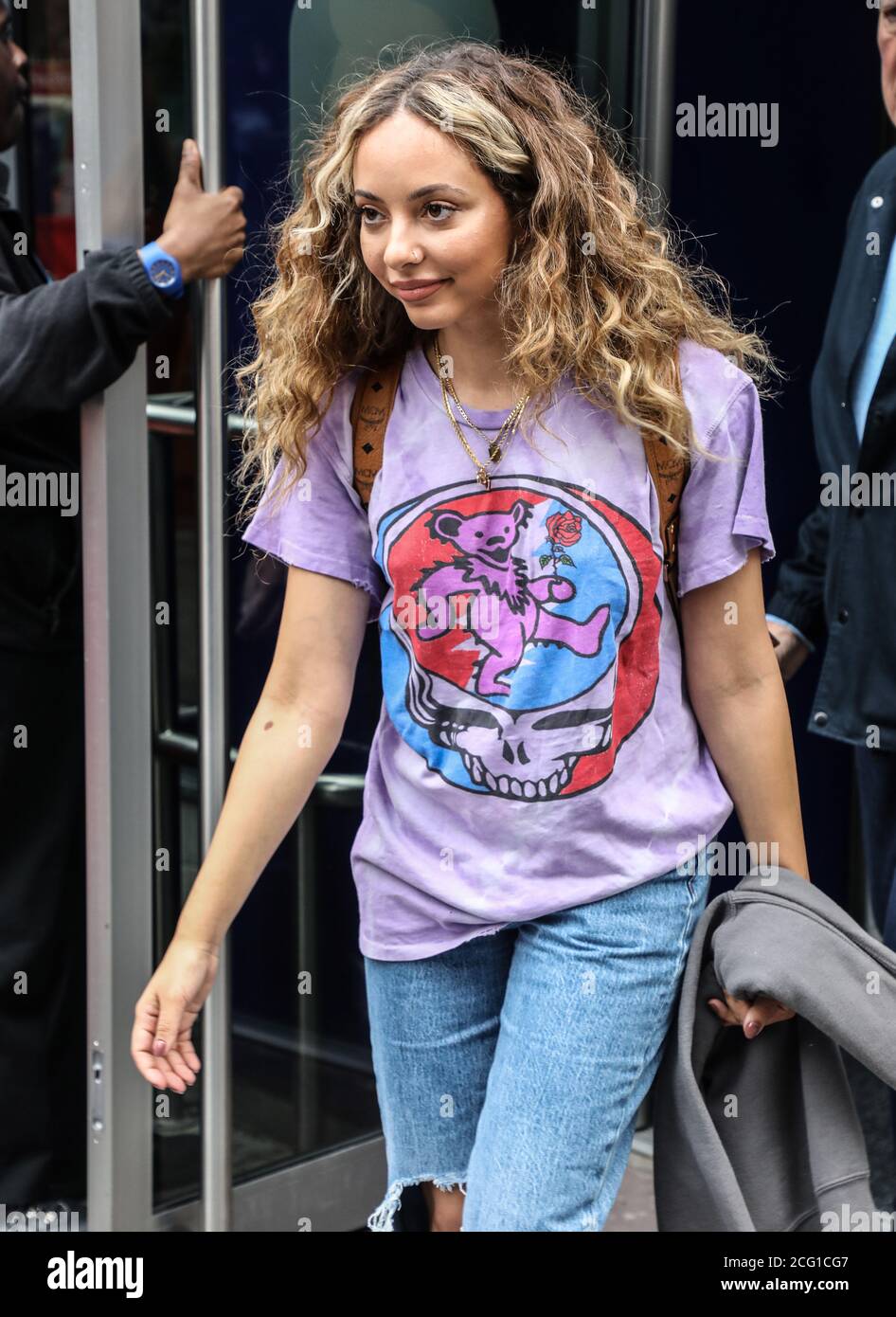 Jade Thirlwall of Little Mix seen departing from the Global Radio Studios  in London Stock Photo - Alamy