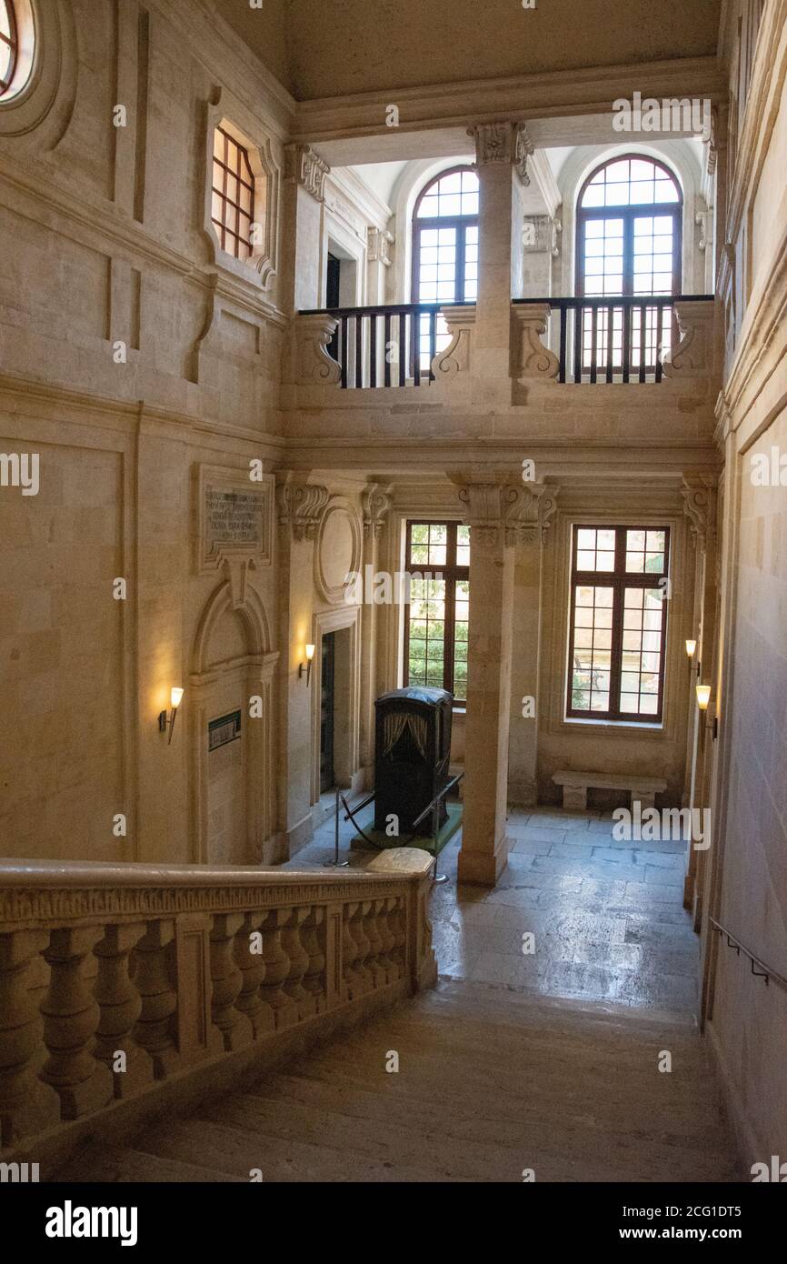Entrance in the Inquisitor's Palace, Vittoriosa, Malta. Stock Photo