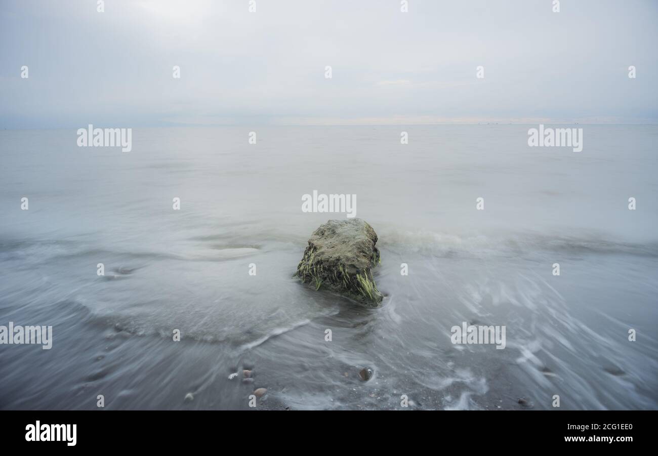 Single Sea Rocks Single rock on beach hi-res stock photography and images - Alamy
