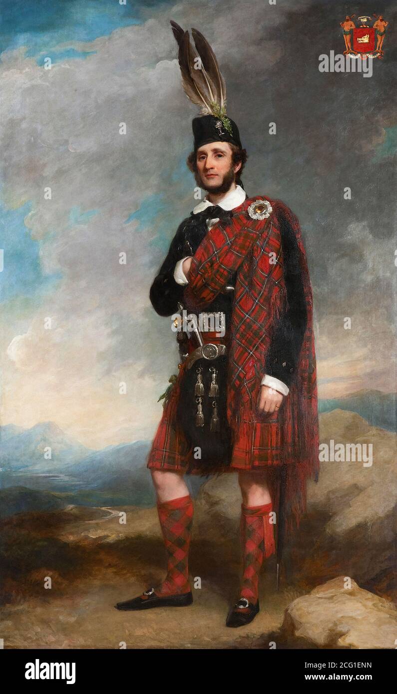 Grant Sir Francis - Portrait of Duncan Macdonell - British School - 19th  Century Stock Photo