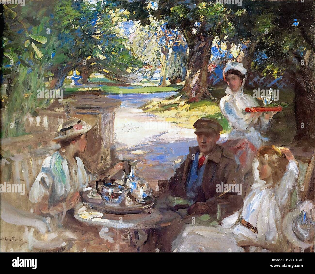 The garden party painting hi-res stock photography and images - Alamy