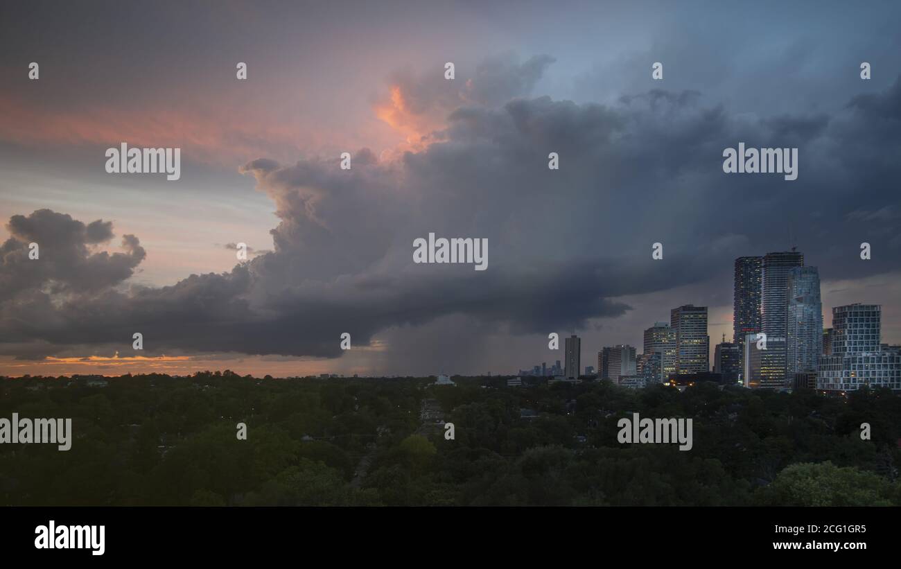 Toronto, Upscale Eglinton and Forest Hill residential area coveted by middle and upper class families as well as Ontario developers Stock Photo