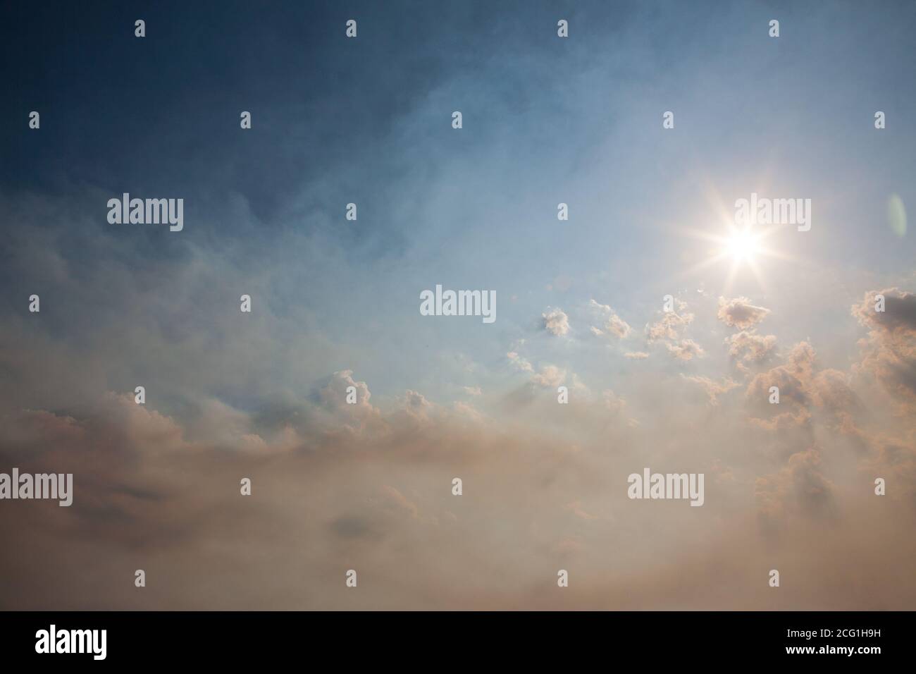 Blue Baby Blue Sky Clouds Heavens Stairway Memorial Background 