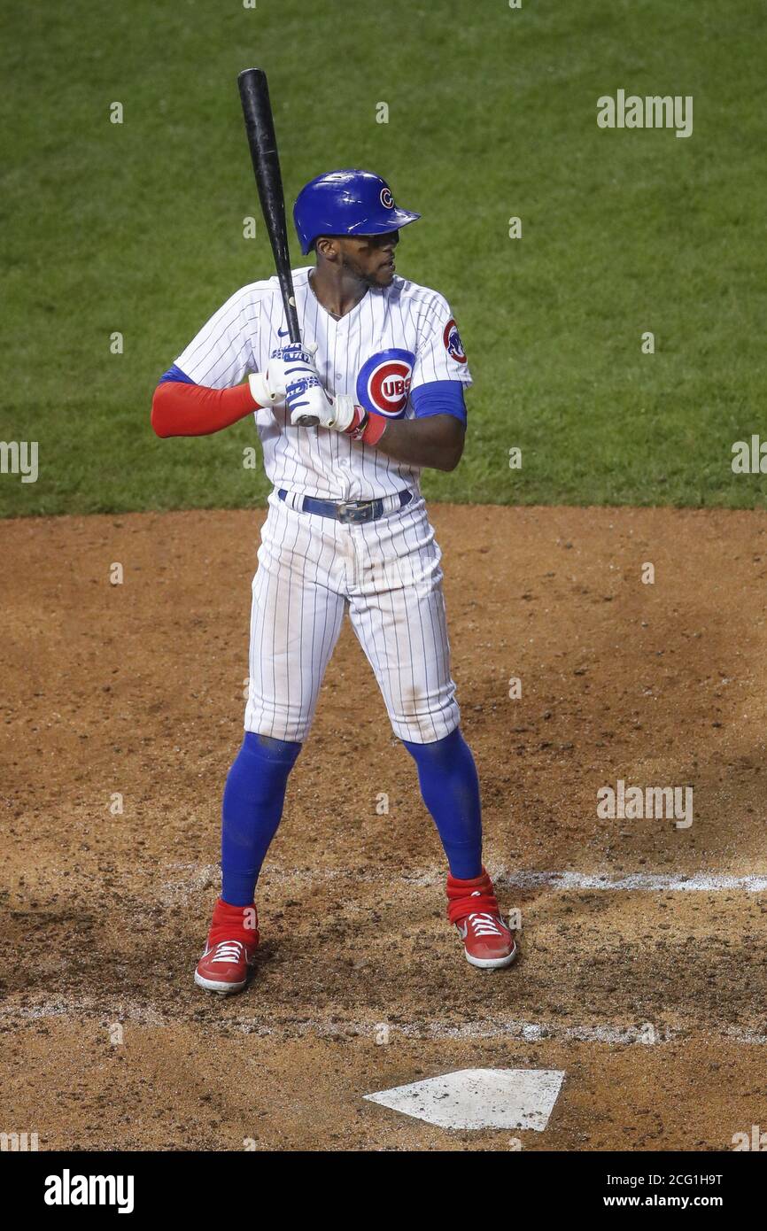 Chicago, United States. 08th Sep, 2020. Chicago Cubs Cameron Maybin (15) bats against the Cincinnati Reds in the seventh inning at Wrigley Field on Tuesday, September 8, 2020 in Chicago. Photo by Kamil Krzaczynski/UPI Credit: UPI/Alamy Live News Stock Photo