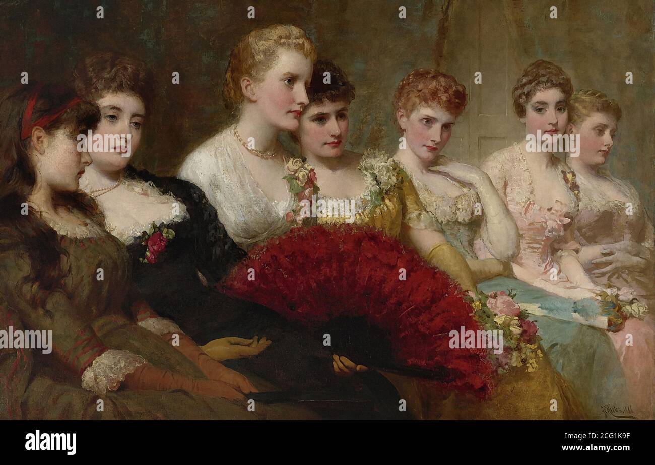 Hicks George Elgar - Fair Critics - British School - 19th Century Stock ...