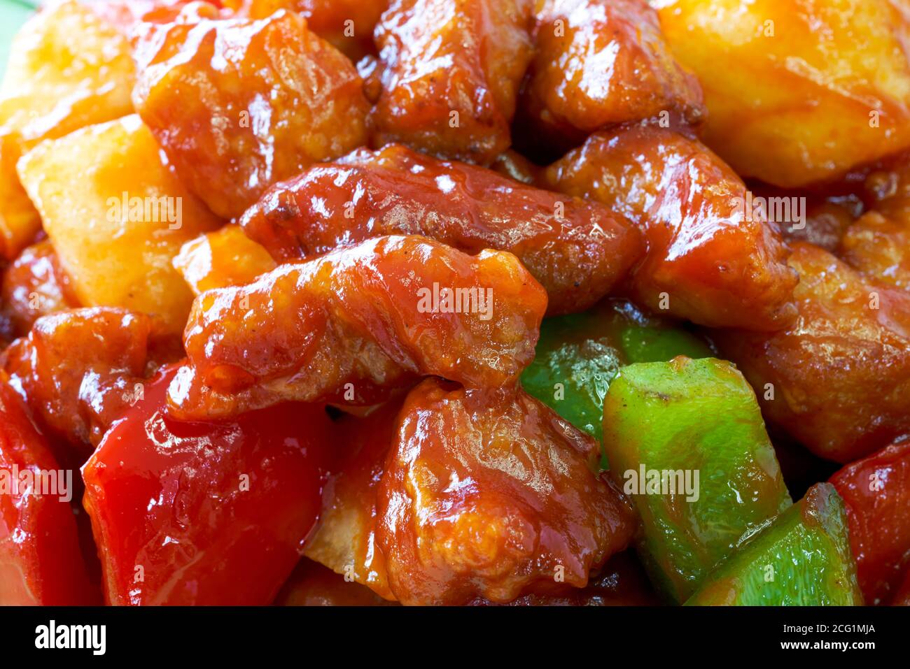 Traditional Cantonese Chinese food, sweet and sour pork, sweet and sour pork  Stock Photo - Alamy, image size:1300x957